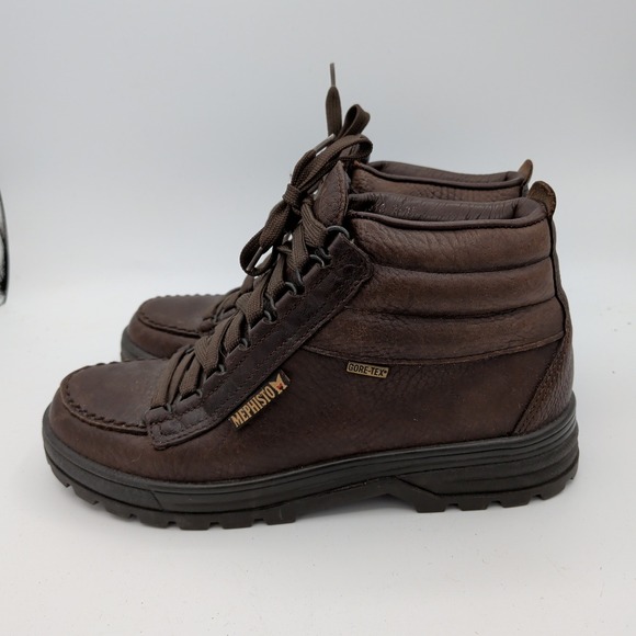 Mephisto Niki Gore-Tex Mens 8.5 Dark Brown Leather Mid Top Hiking Boots Air Bag main image 7